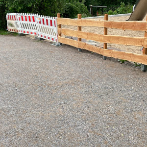 Beton und Splitt-Zement